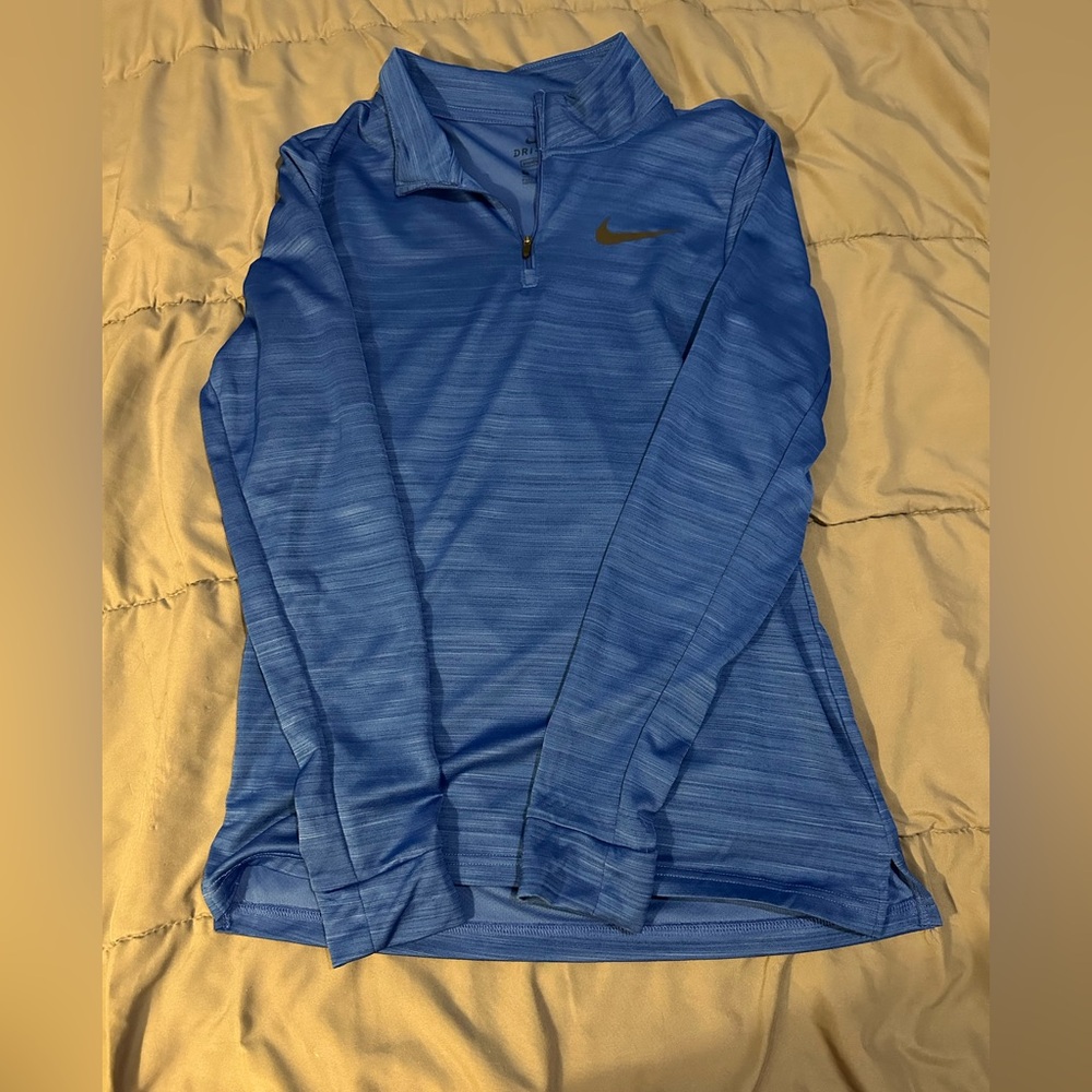 Nike Dri-FIT Royal Blue Quarter-Zip Pullover